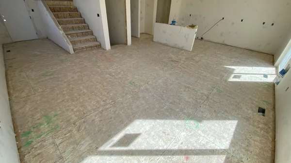 The room is opened up so the base can be reviewed and prepared.