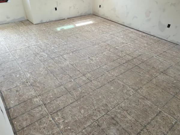 An open room makes the panel surface and seams visible for review.