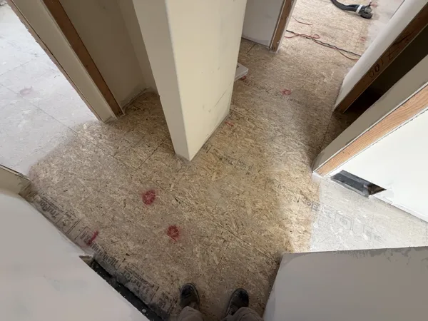 Corners and door openings are part of the preparation scope.